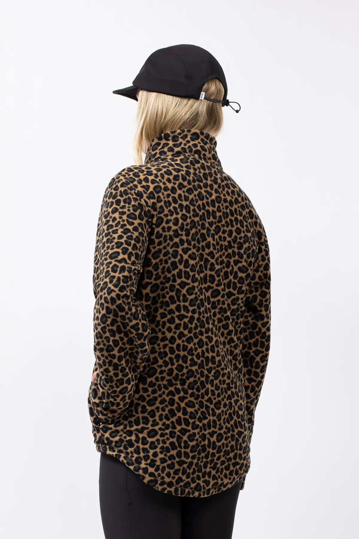Leopard print half zip fleece 2025