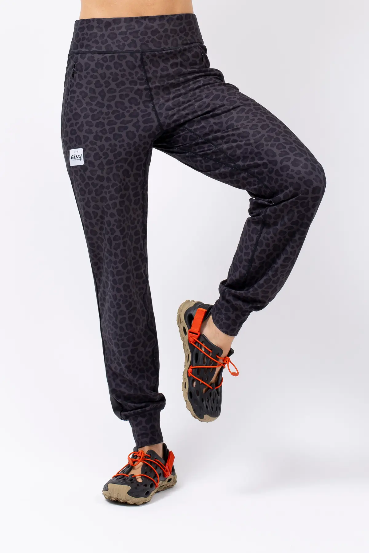 Journey Travel Pants - Black Leopard
