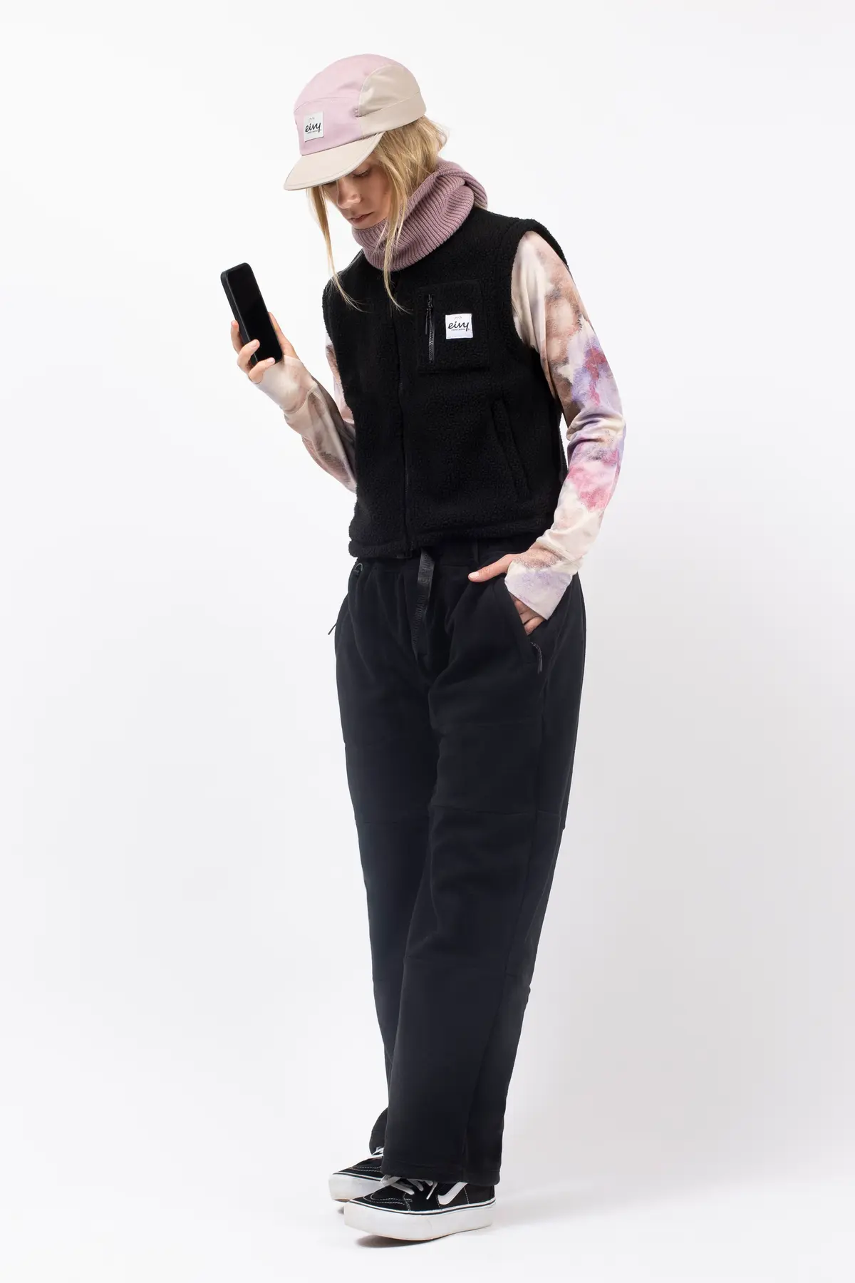 Boxy Sherpa Vest - Black