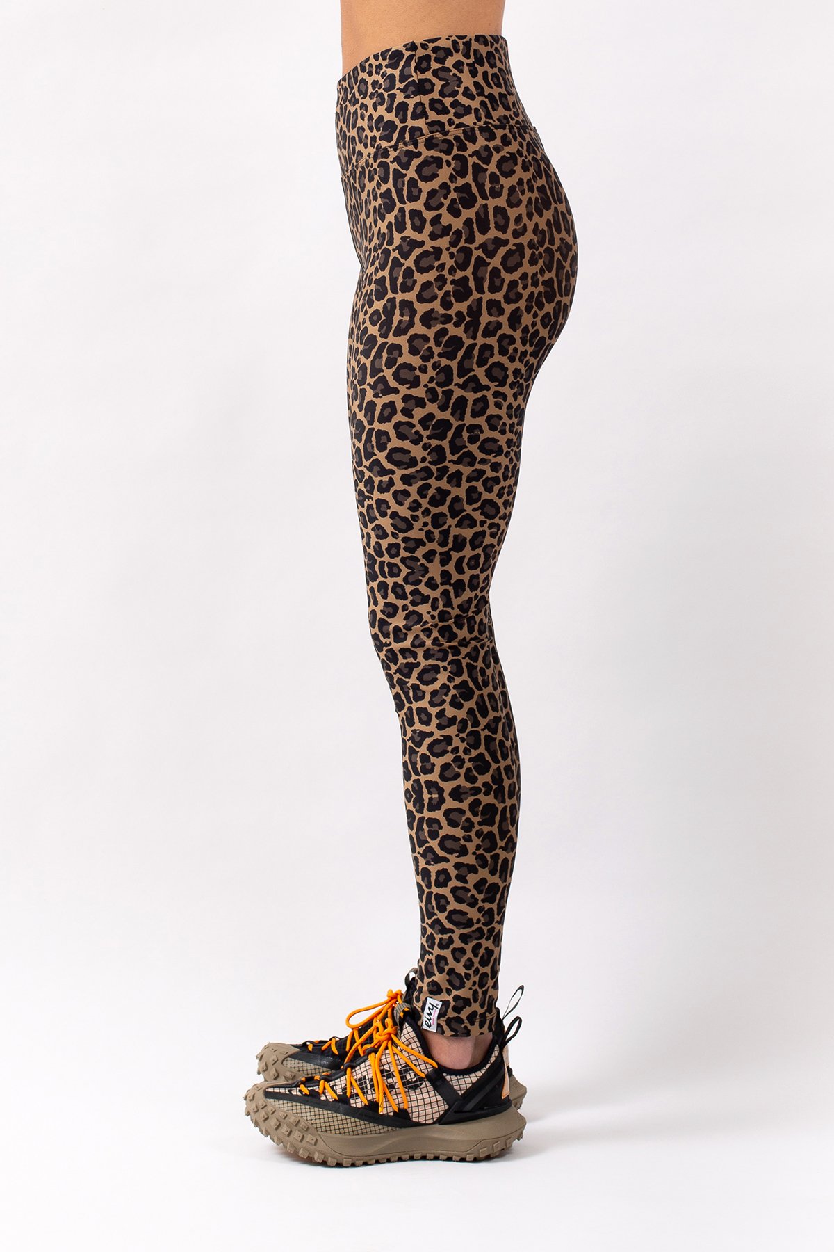 Cream Yoga - Nancy green cheetah print legging