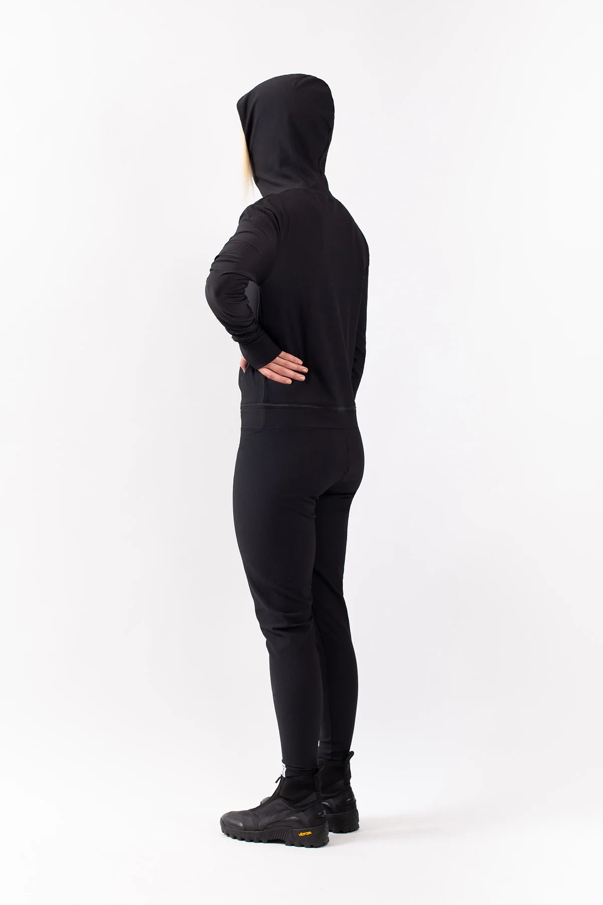 Base layer black jumpsuit - Thermal underwear black one piece