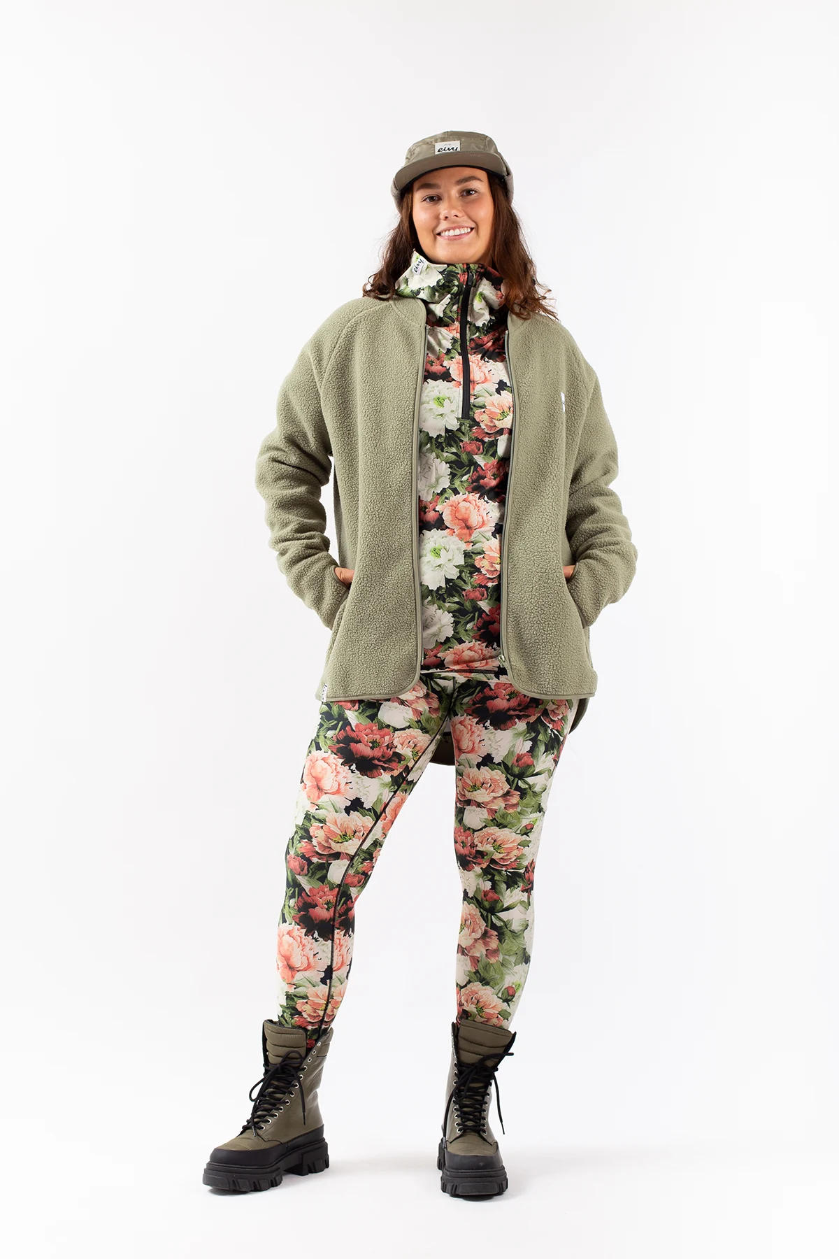 North face discount sherpa jacket camo