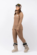 Icecold Gaiter Rib Top - Faded Coffee