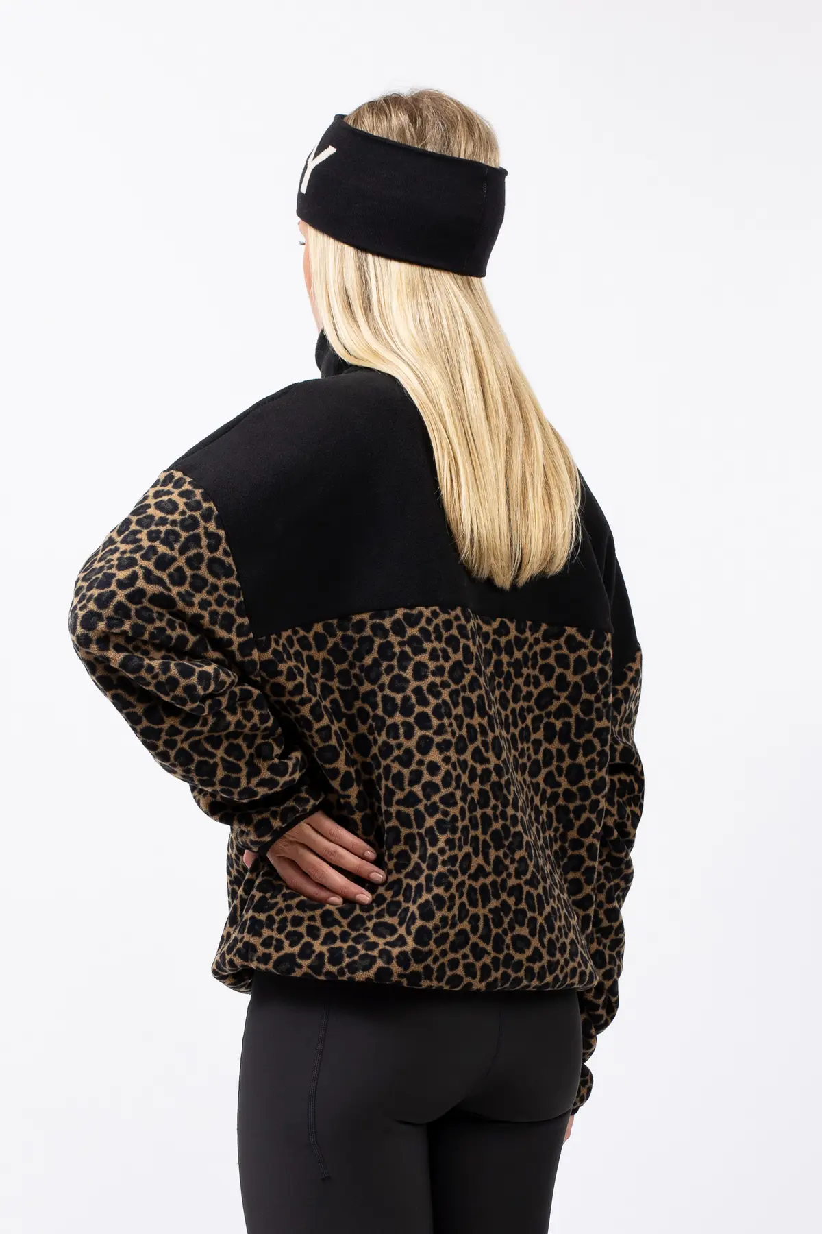 Ball Fleece - Black/Leopard