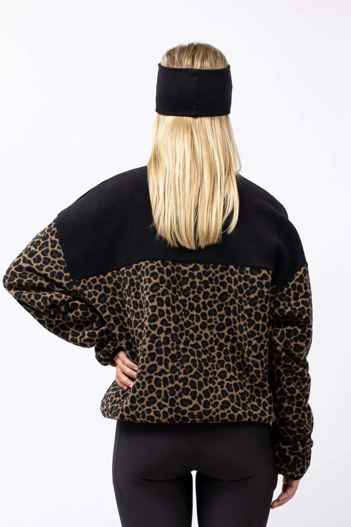 Ball Fleece - Black/Leopard