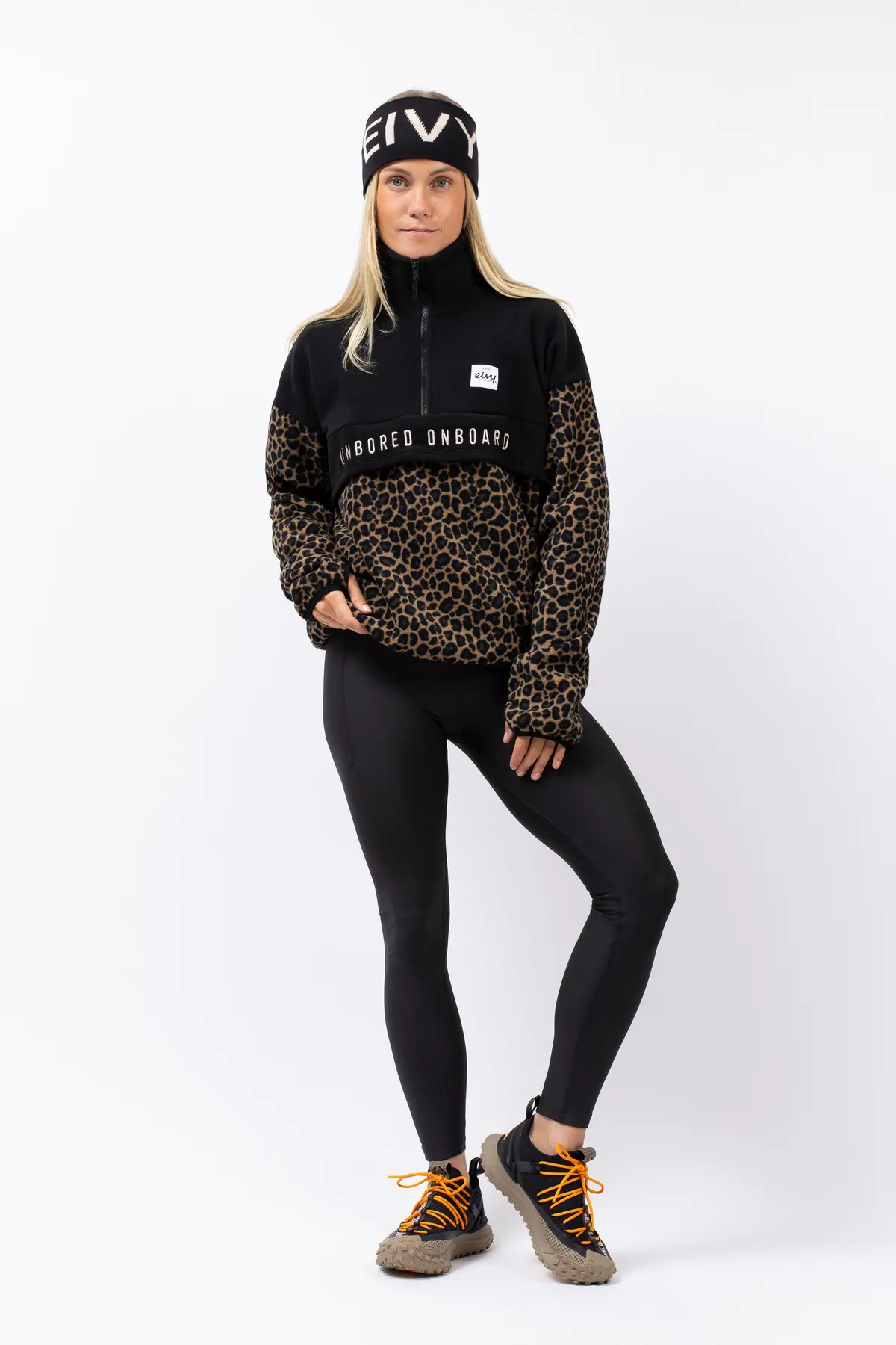 Ball Fleece - Black/Leopard