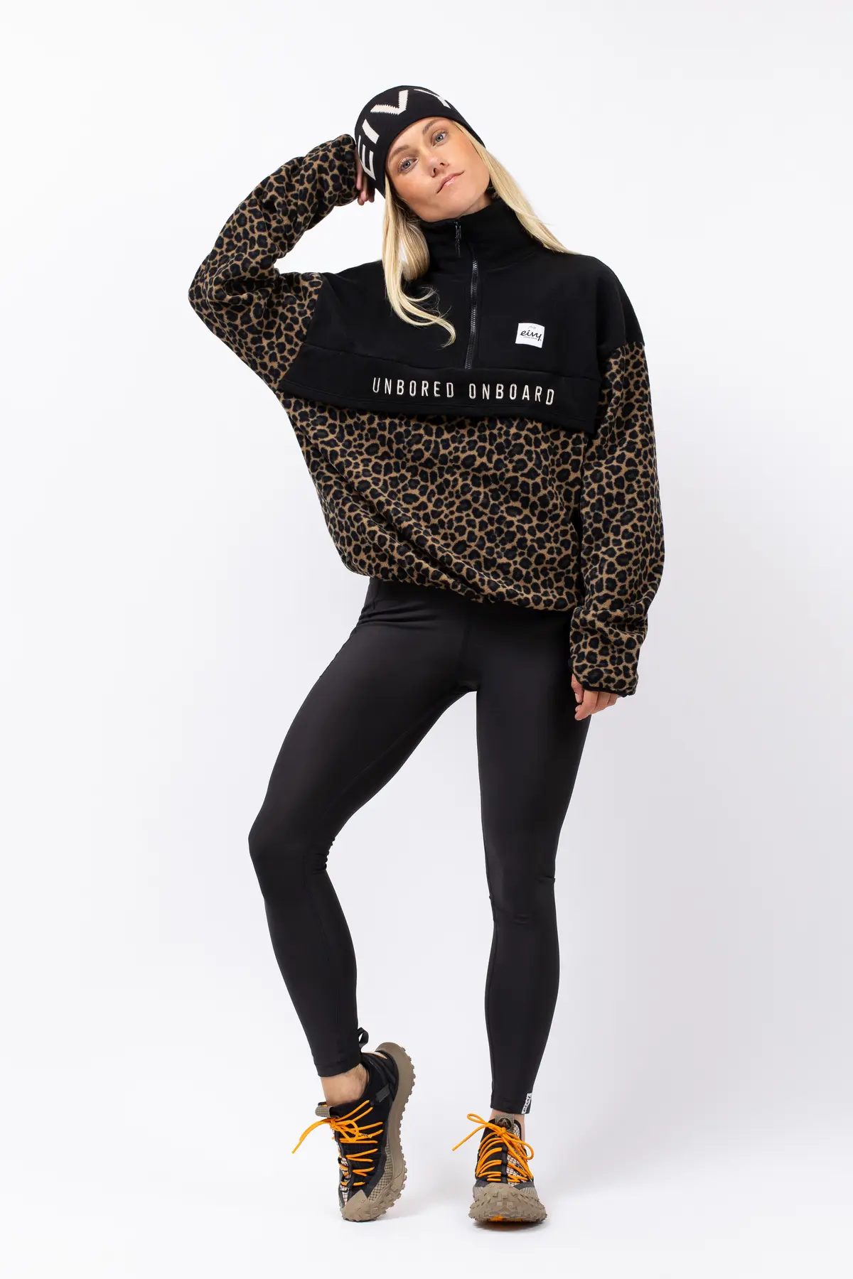 Ball Fleece - Black/Leopard
