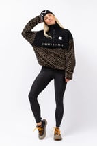 Ball Fleece - Black/Leopard