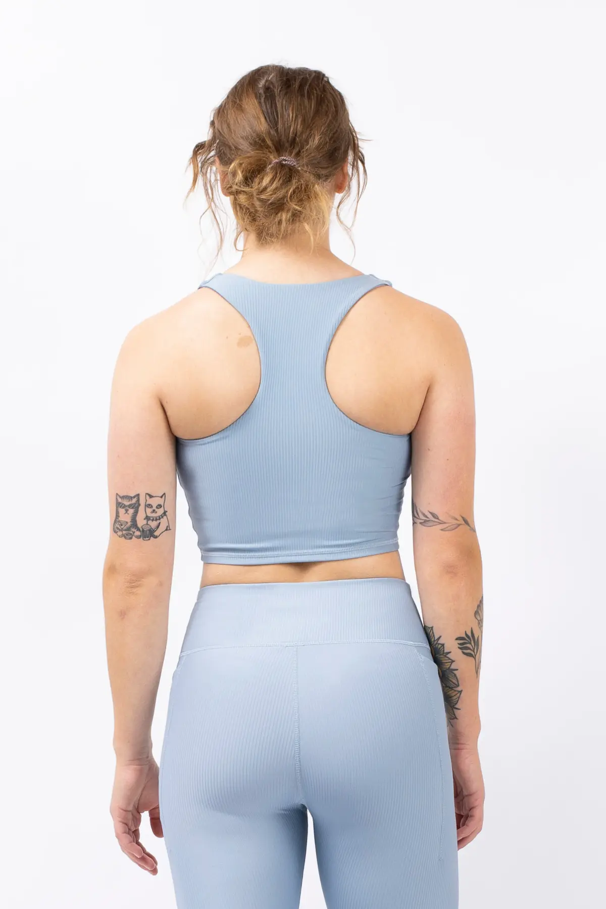 Cover Up Rib Top - Faded Fog