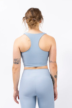 Cover Up Rib Top - Faded Fog