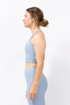 Cover Up Rib Top - Faded Fog