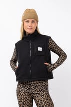 Boxy Sherpa Vest - Black
