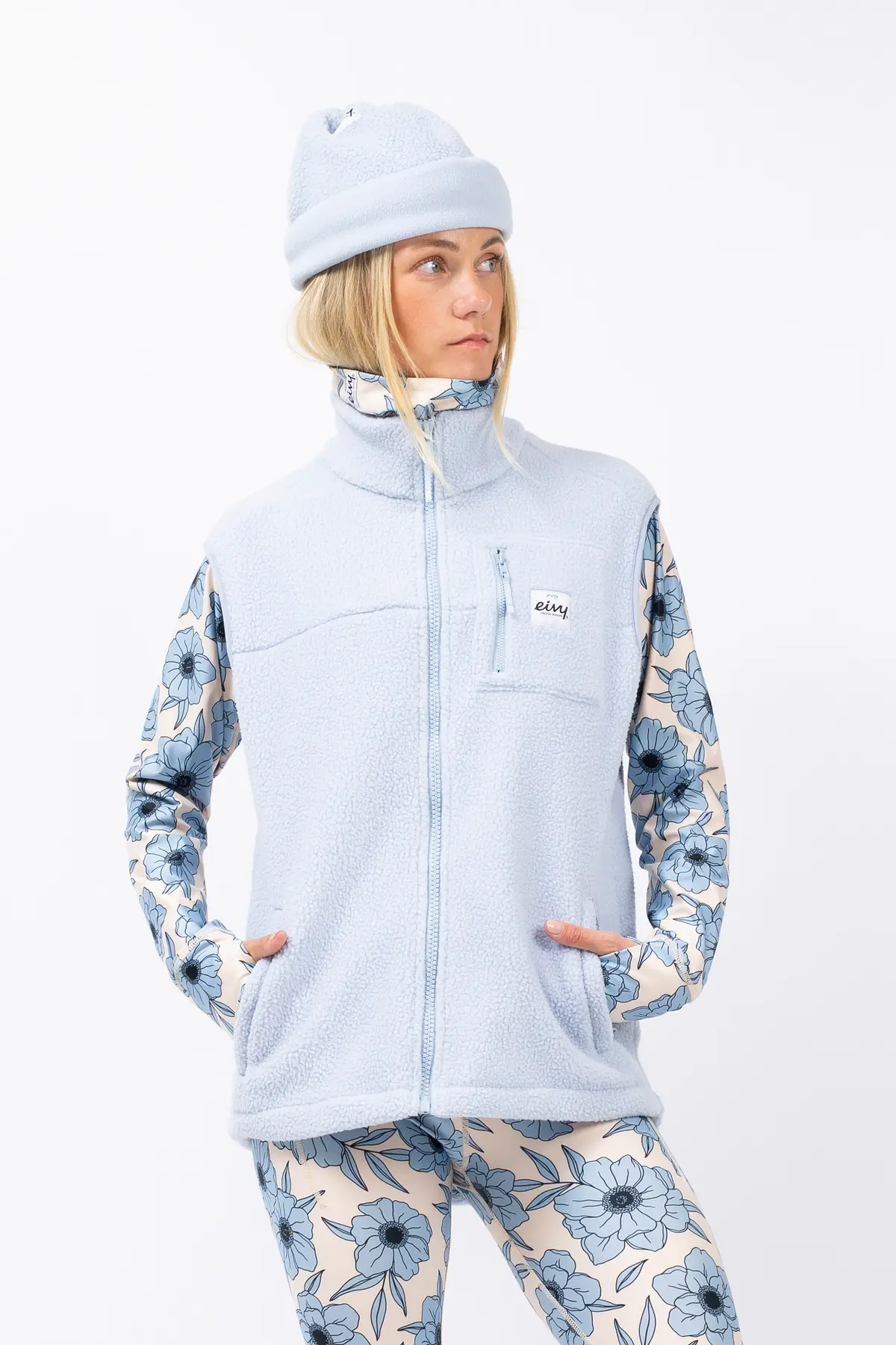 Lumberjackie Sherpa Vest - Faded Fog