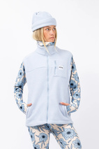 Lumberjackie Sherpa Vest - Faded Fog