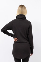 Icecold Merino Wool Gaiter Rib Top - Black