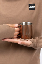 Icecold Merino Wool Gaiter Rib Top - Faded Coffee | L