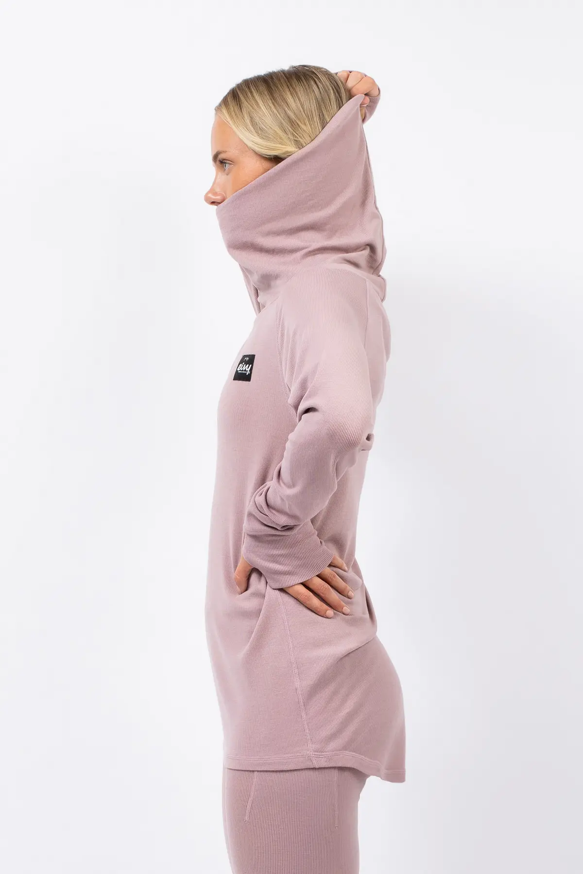 Icecold Merino Wool Gaiter Rib Top - Faded Woodrose