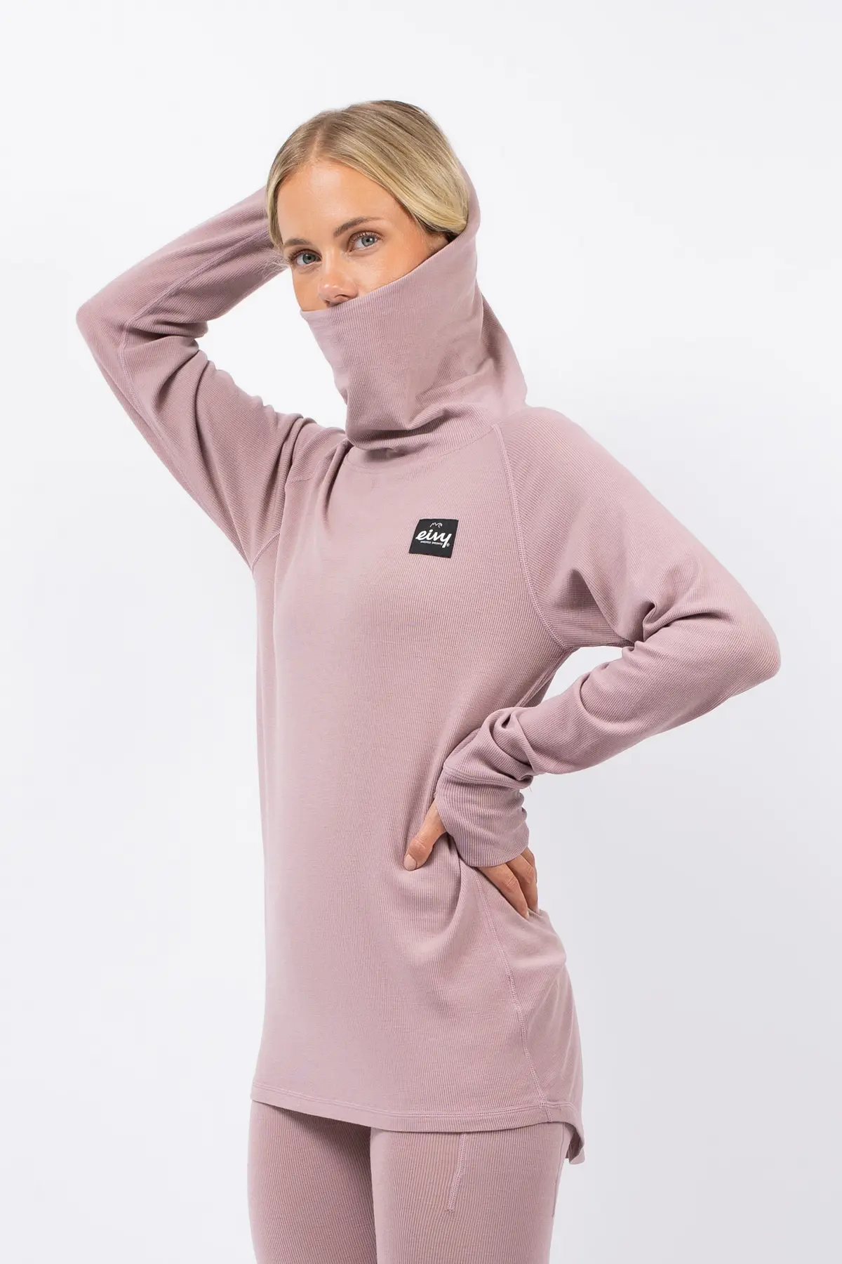 Icecold Merino Wool Gaiter Rib Top - Faded Woodrose