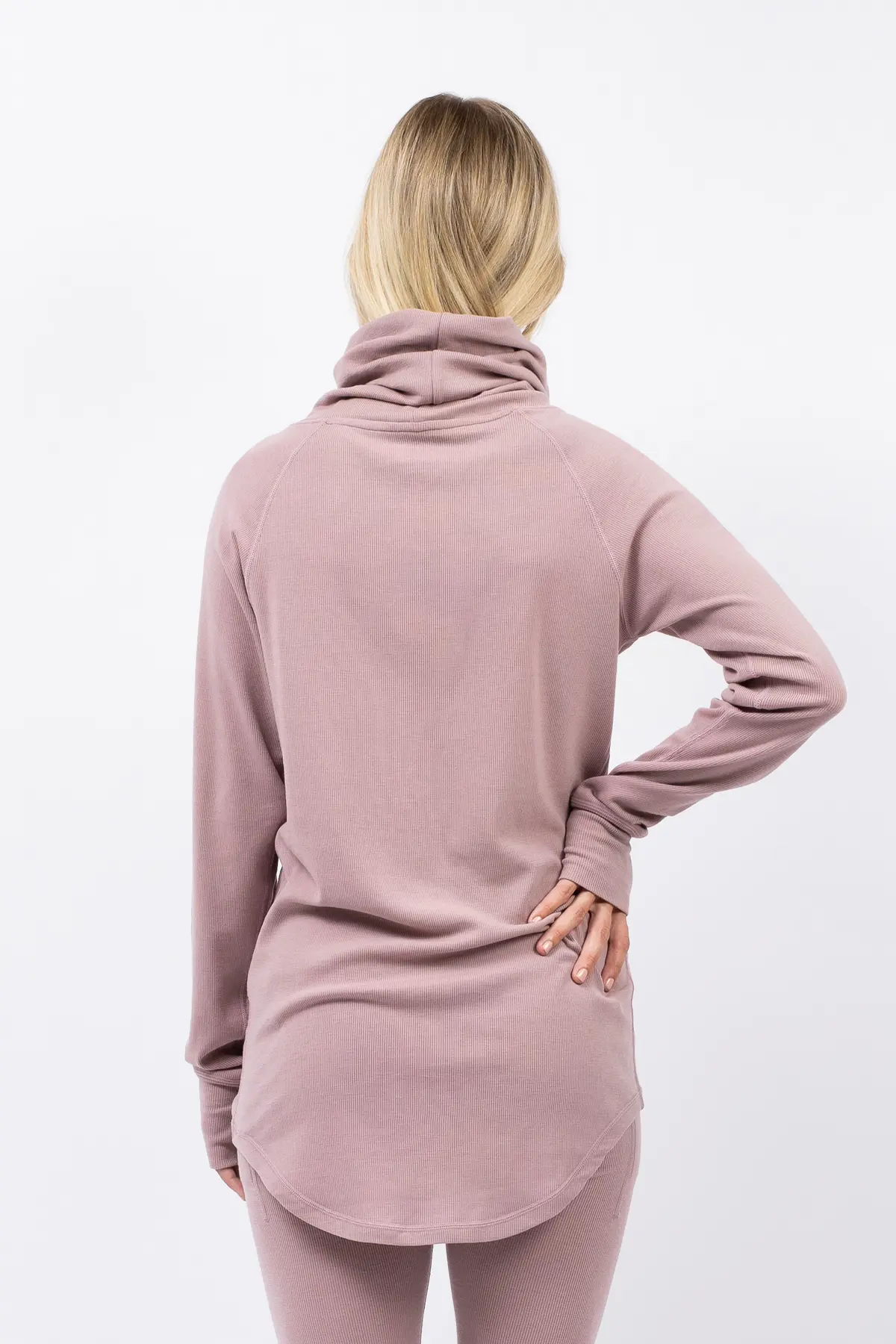Icecold Merino Wool Gaiter Rib Top - Faded Woodrose