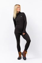 Journey Merino Wool Rib Top - Black