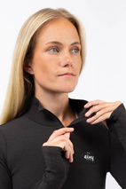 Journey Merino Wool Rib Top - Black