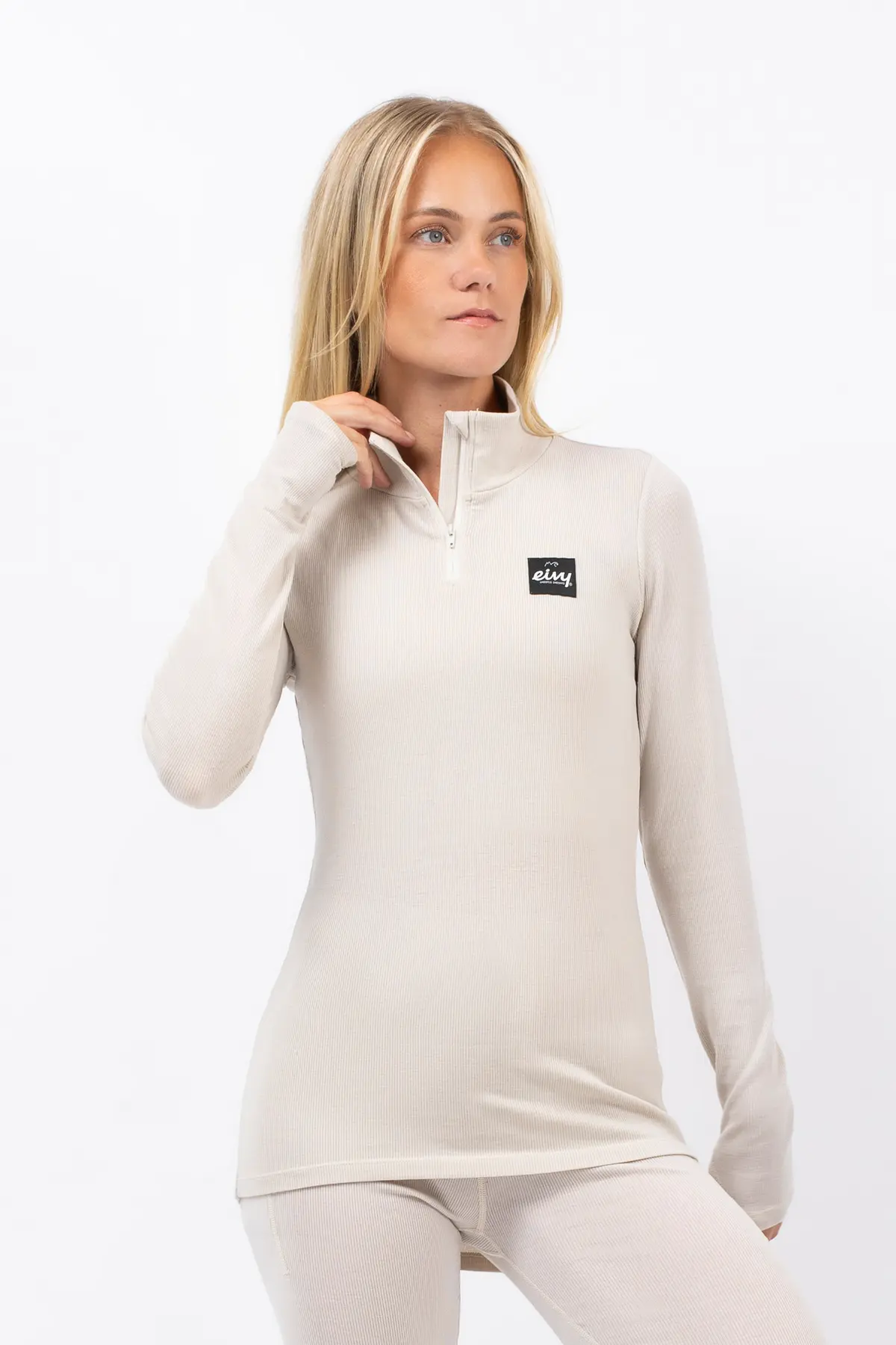 Journey Merino Wool Rib Top - Faded Cloud | XS