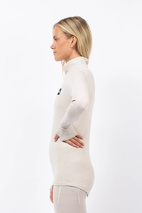 Journey Merino Wool Rib Top - Faded Cloud | XS