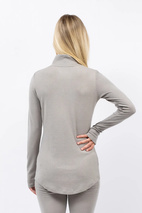 Journey Merino Wool Rib Top - Faded Oak | XS