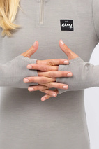 Journey Merino Wool Rib Top - Faded Oak | XS