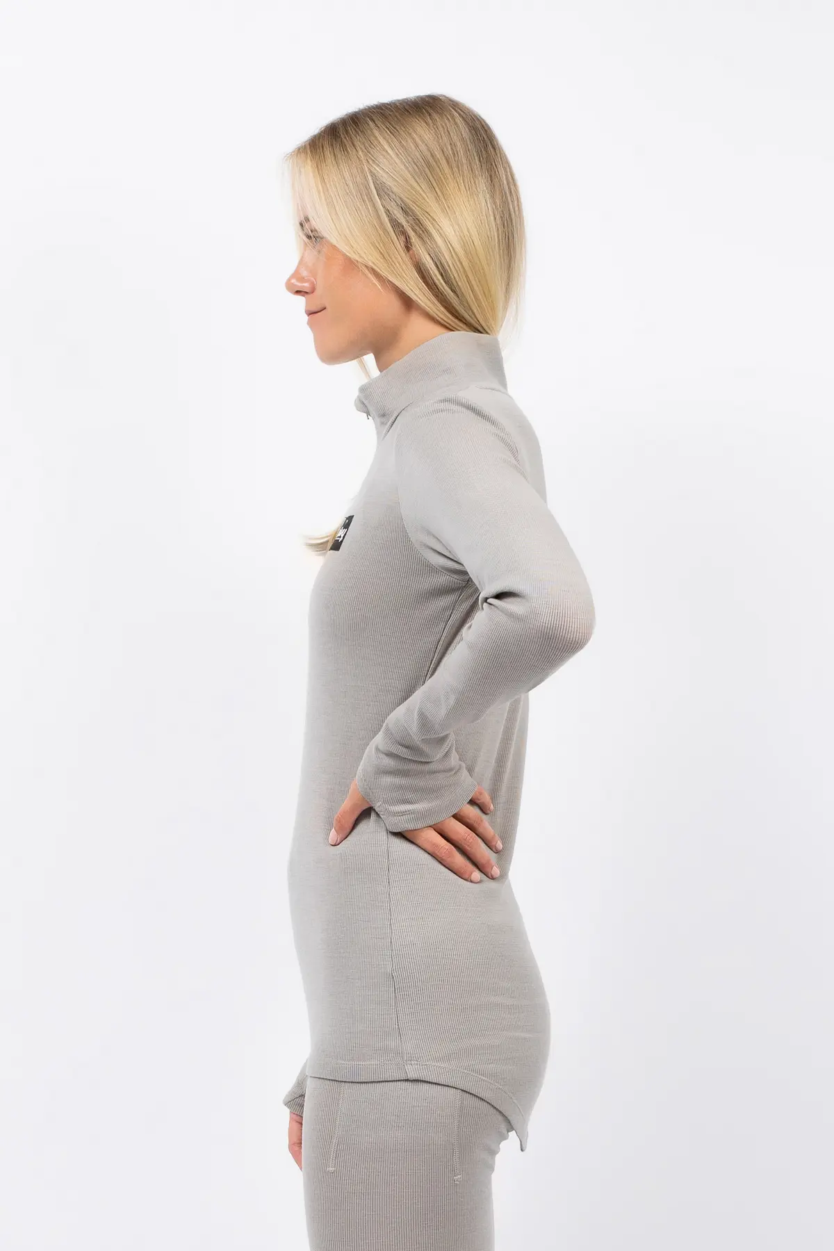 Journey Merino Wool Rib Top - Faded Oak | XS