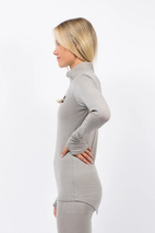 Journey Merino Wool Rib Top - Faded Oak | XS