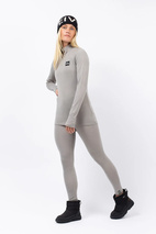 Journey Merino Wool Rib Top - Faded Oak | XS