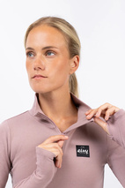 Journey Merino Wool Rib Top - Faded Woodrose