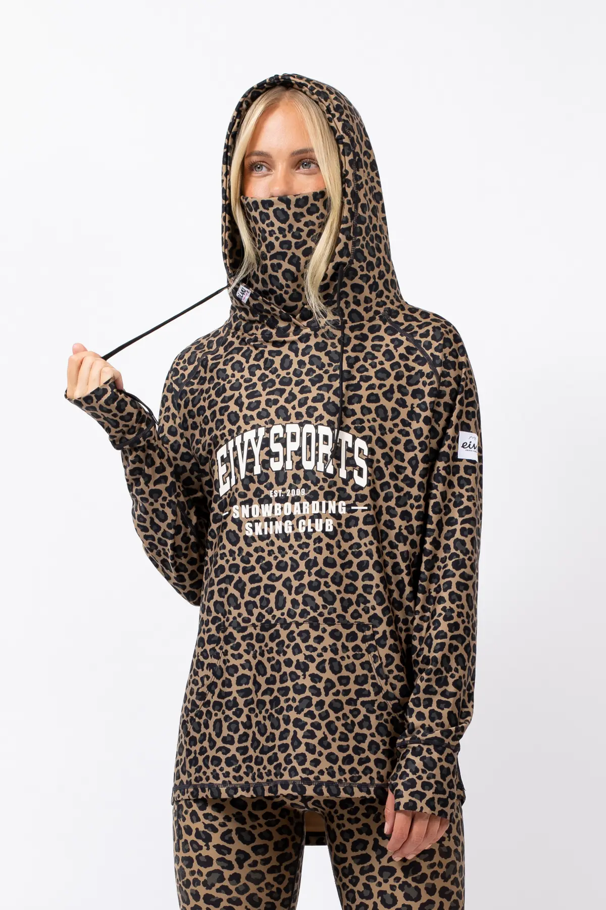 Loose Fit Hoodie Top - Leopard Loose Fit Hoodie Top - Leopard