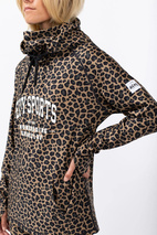 Loose Fit Hoodie Top - Leopard