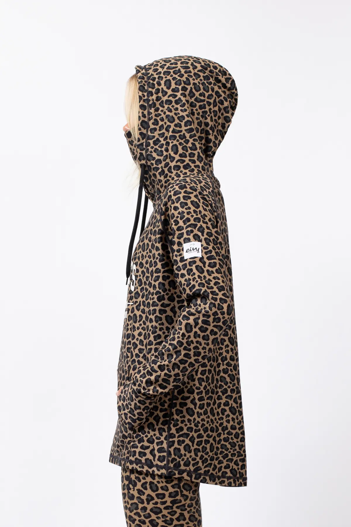 Loose Fit Hoodie Top - Leopard