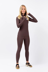 Journey Rib Top - Chocolate | XXS