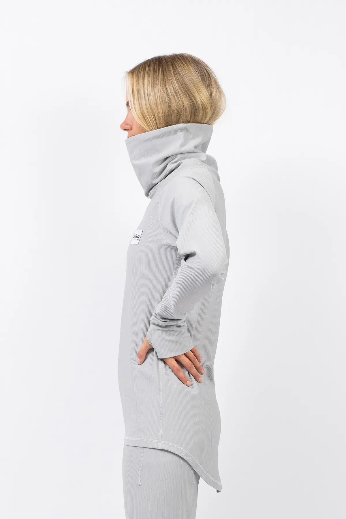 Icecold Rib Top - Grey Melange