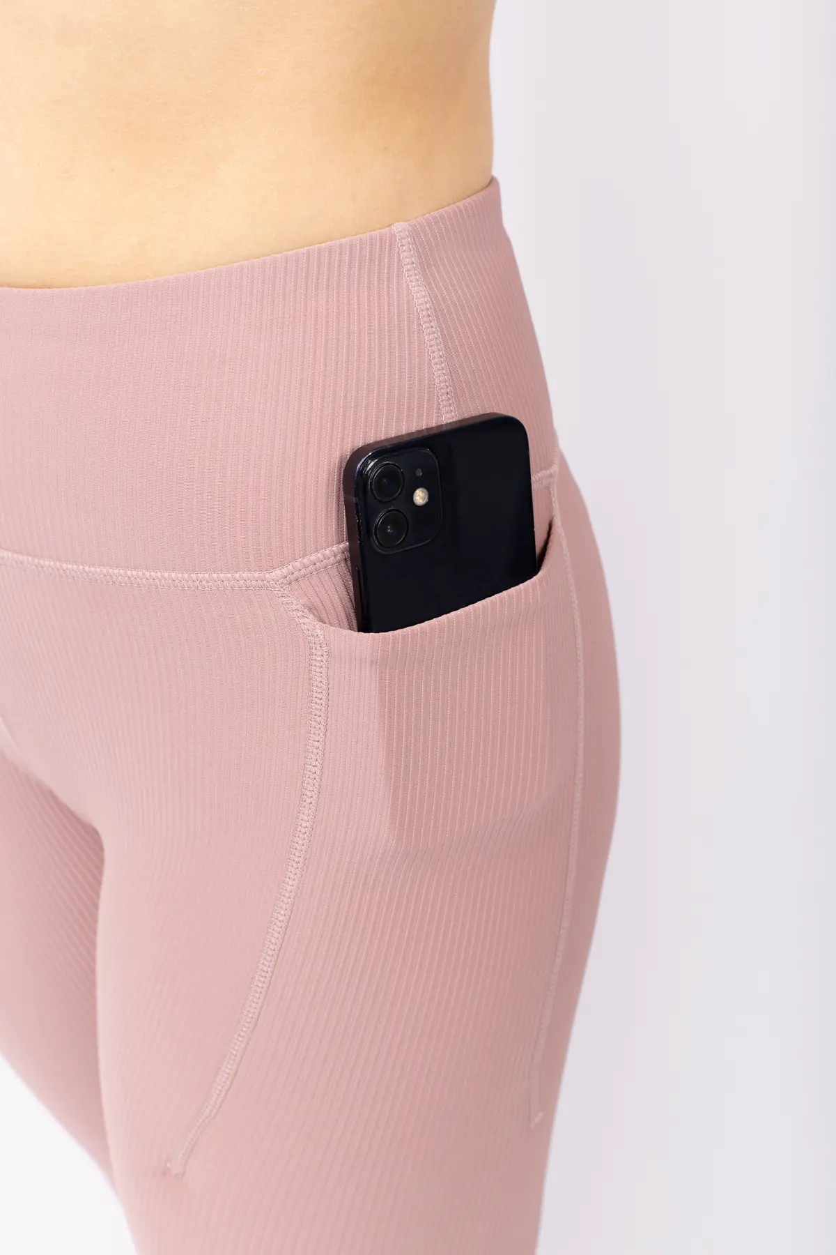Pocket Rib Tights - Faded Woodrose