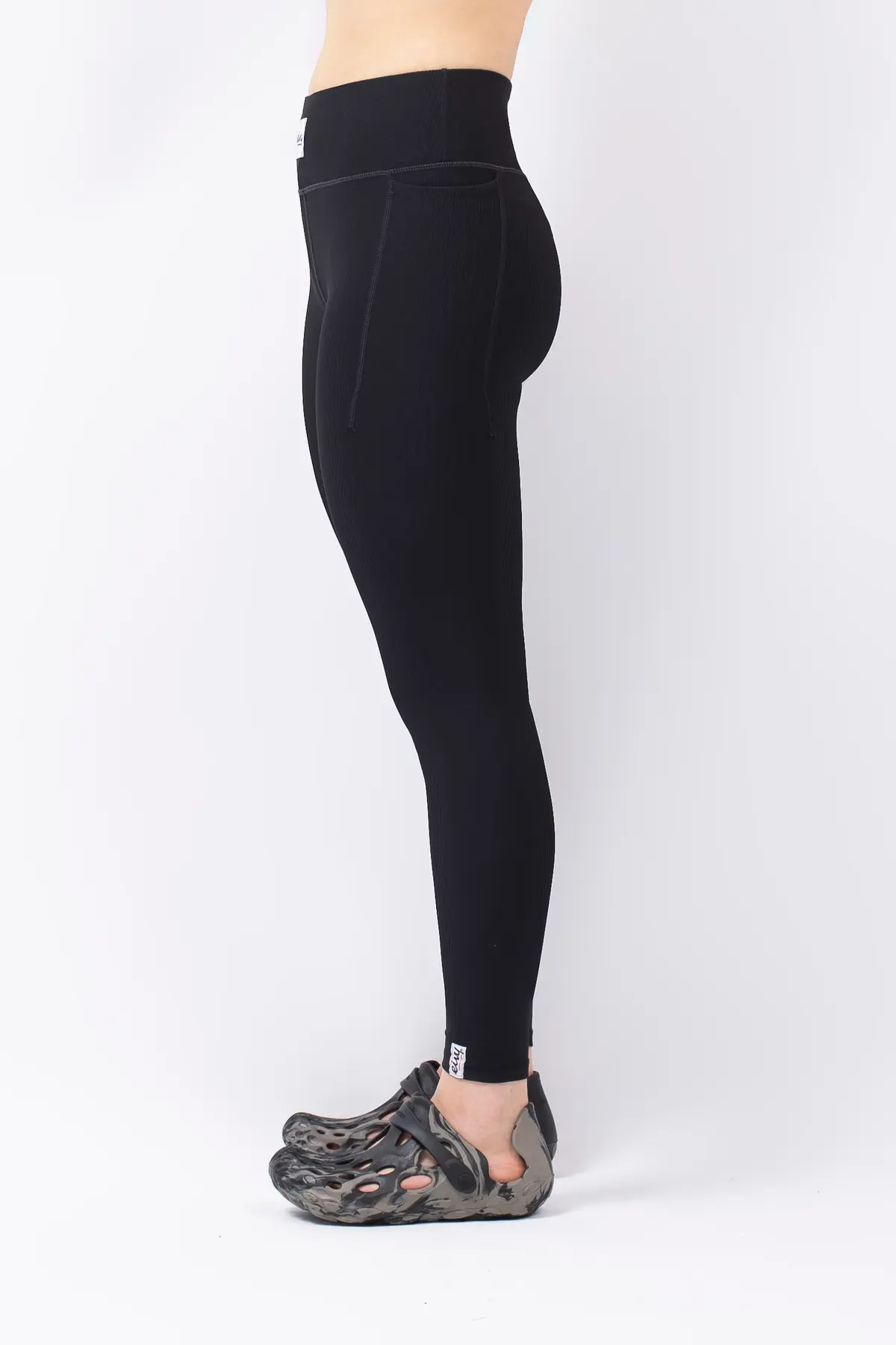Pocket Rib Tights - Black
