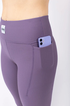 Pocket Rib Tights - Deep Purple