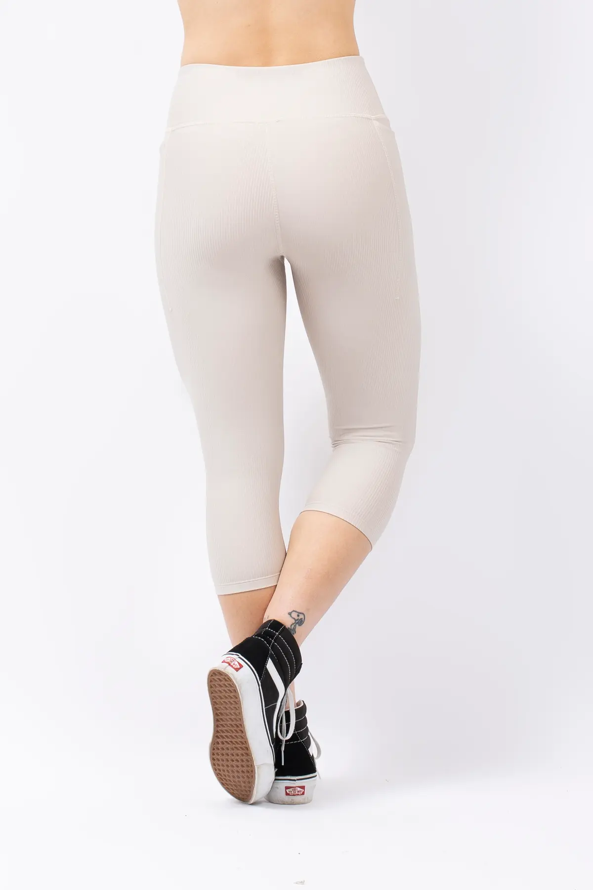 Pocket Rib 3/4 Tights - Faded Cloud