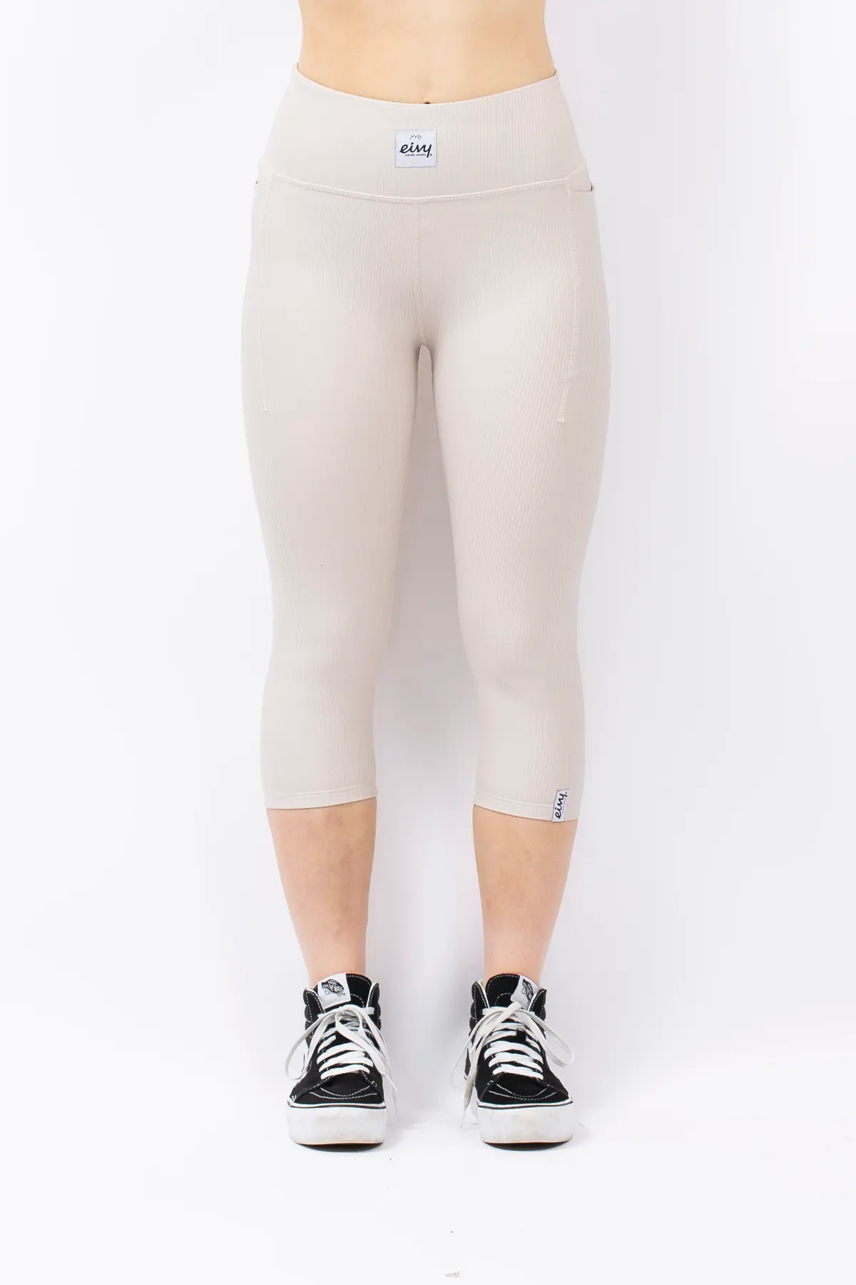 Pocket Rib 3/4 Tights - Faded Cloud
