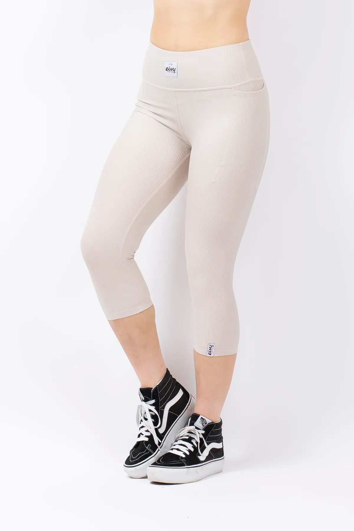 Pocket Rib 3/4 Tights - Faded Cloud