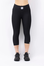 Pocket Rib 3/4 Tights - Black