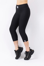 Pocket Rib 3/4 Tights - Black