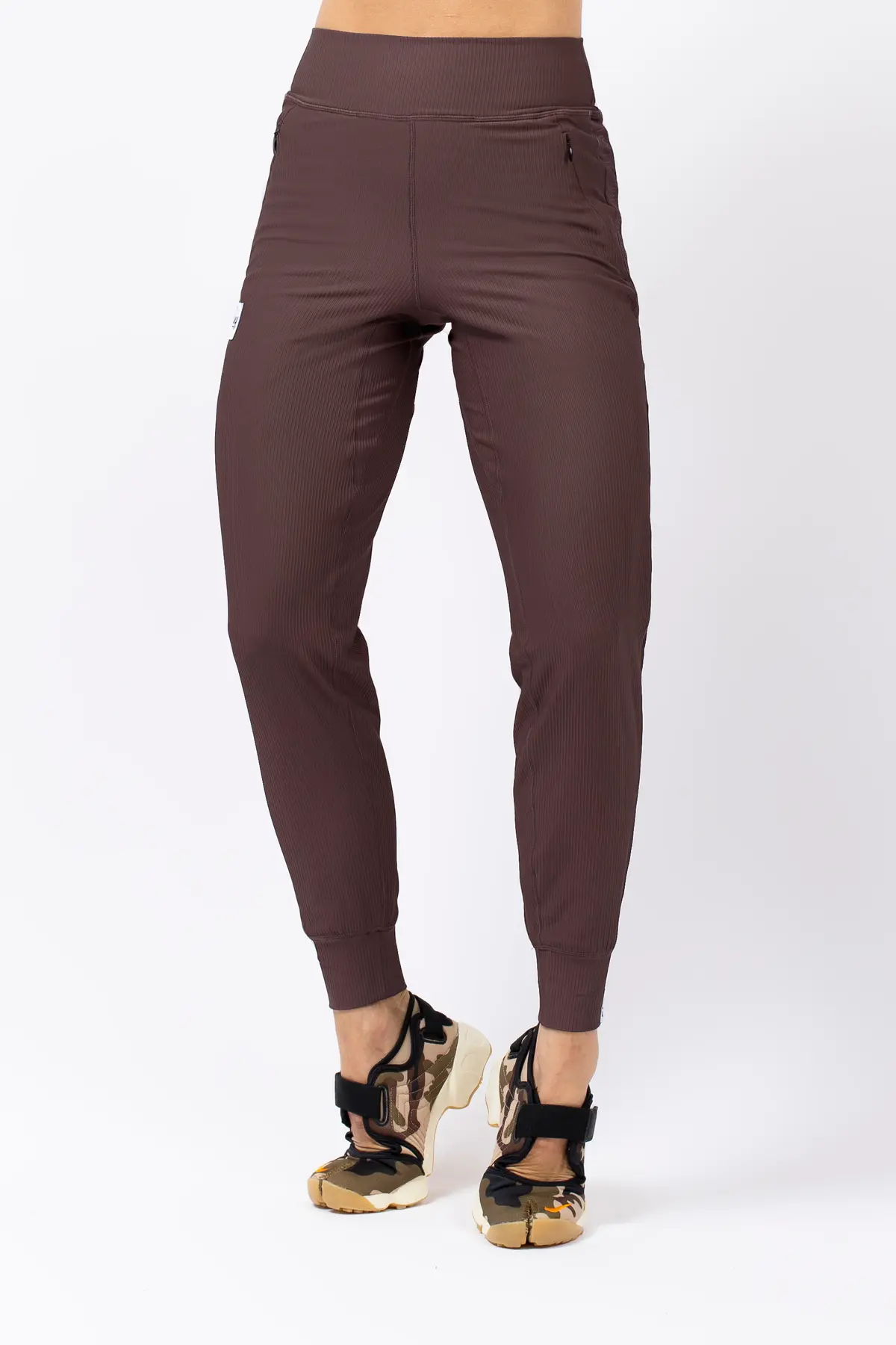 Journey Rib Travel Pants - Chocolate