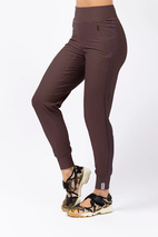 Journey Rib Travel Pants - Chocolate
