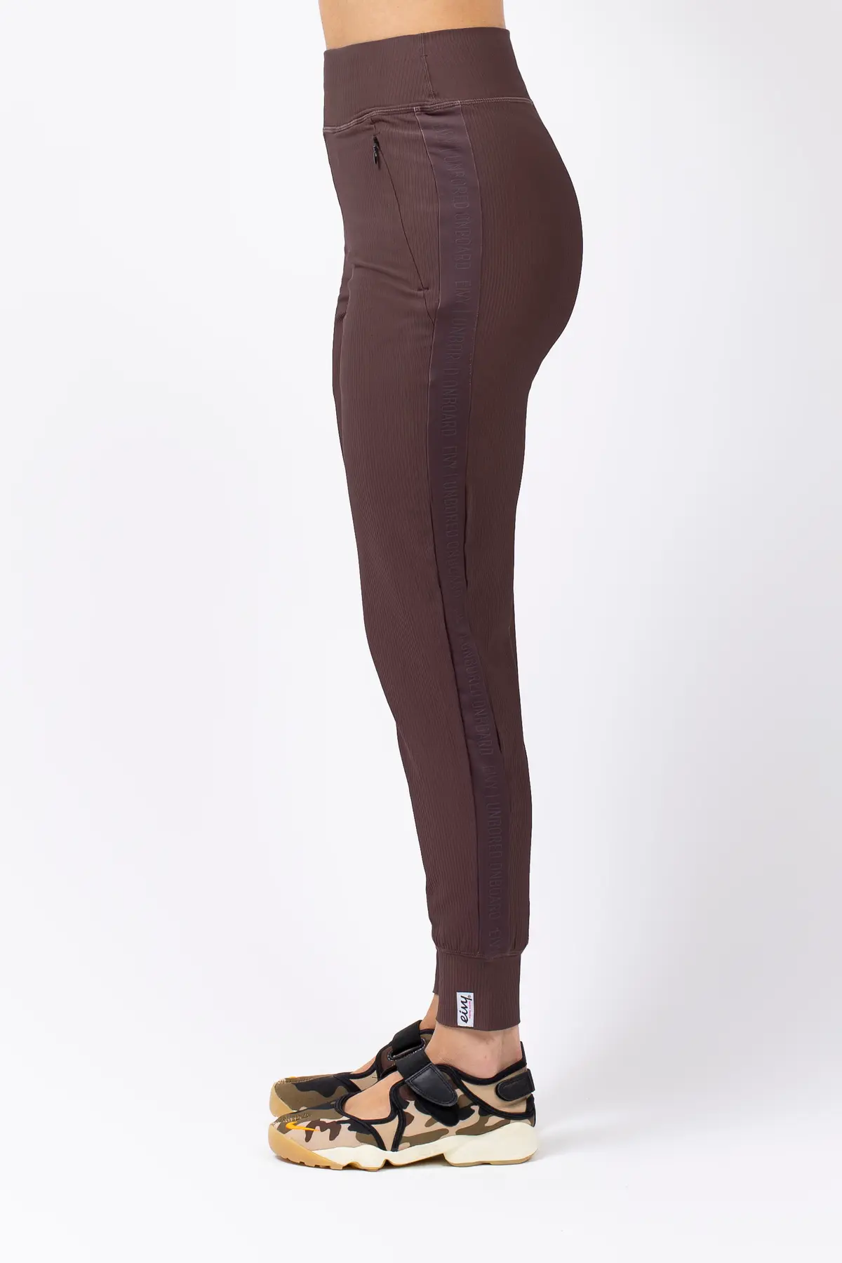 Journey Rib Travel Pants - Chocolate