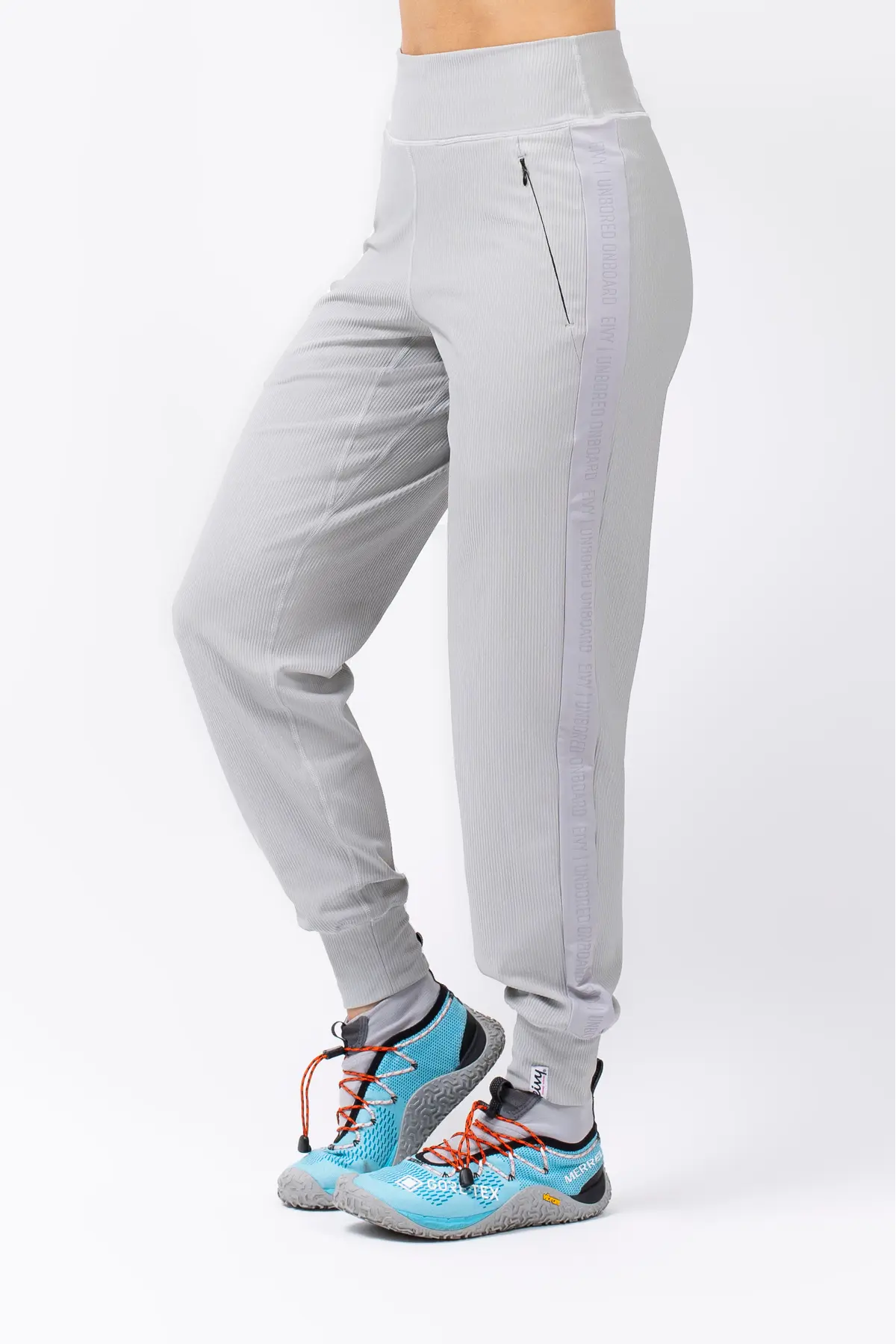Journey Rib Travel Pants - Grey Melange